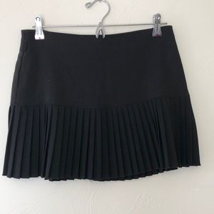 Vintage Pleated Black Mini Skirt size 5